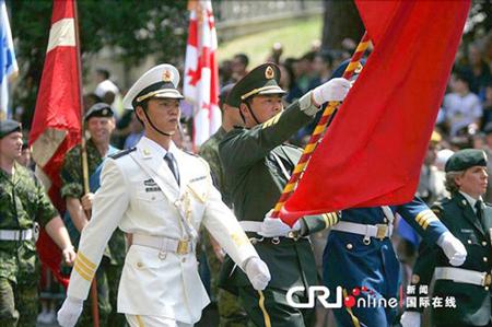中國(guó)儀仗隊(duì)參加俄羅斯閱兵，展現(xiàn)軍威與友誼的壯麗畫卷，中俄友誼見證，中國(guó)儀仗隊(duì)參加俄羅斯閱兵，壯麗畫卷展現(xiàn)軍威與深情友誼