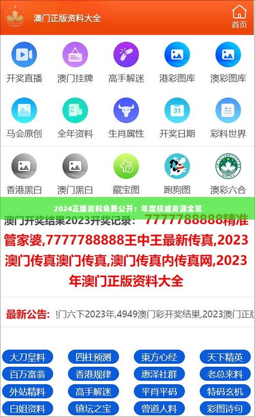 2024正版資料免費(fèi)公開(kāi)，獲取優(yōu)質(zhì)資源的全新途徑，優(yōu)質(zhì)資源獲取新途徑，2024正版資料免費(fèi)公開(kāi)